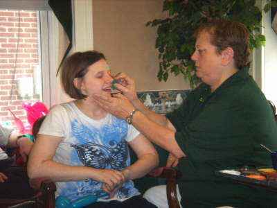 Face painting is a true art.