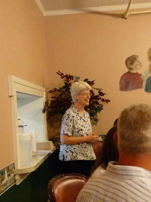 Miss Sue welcoming everyone